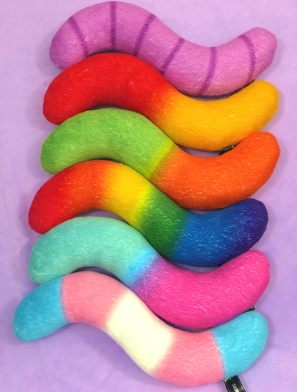 Worm plushies